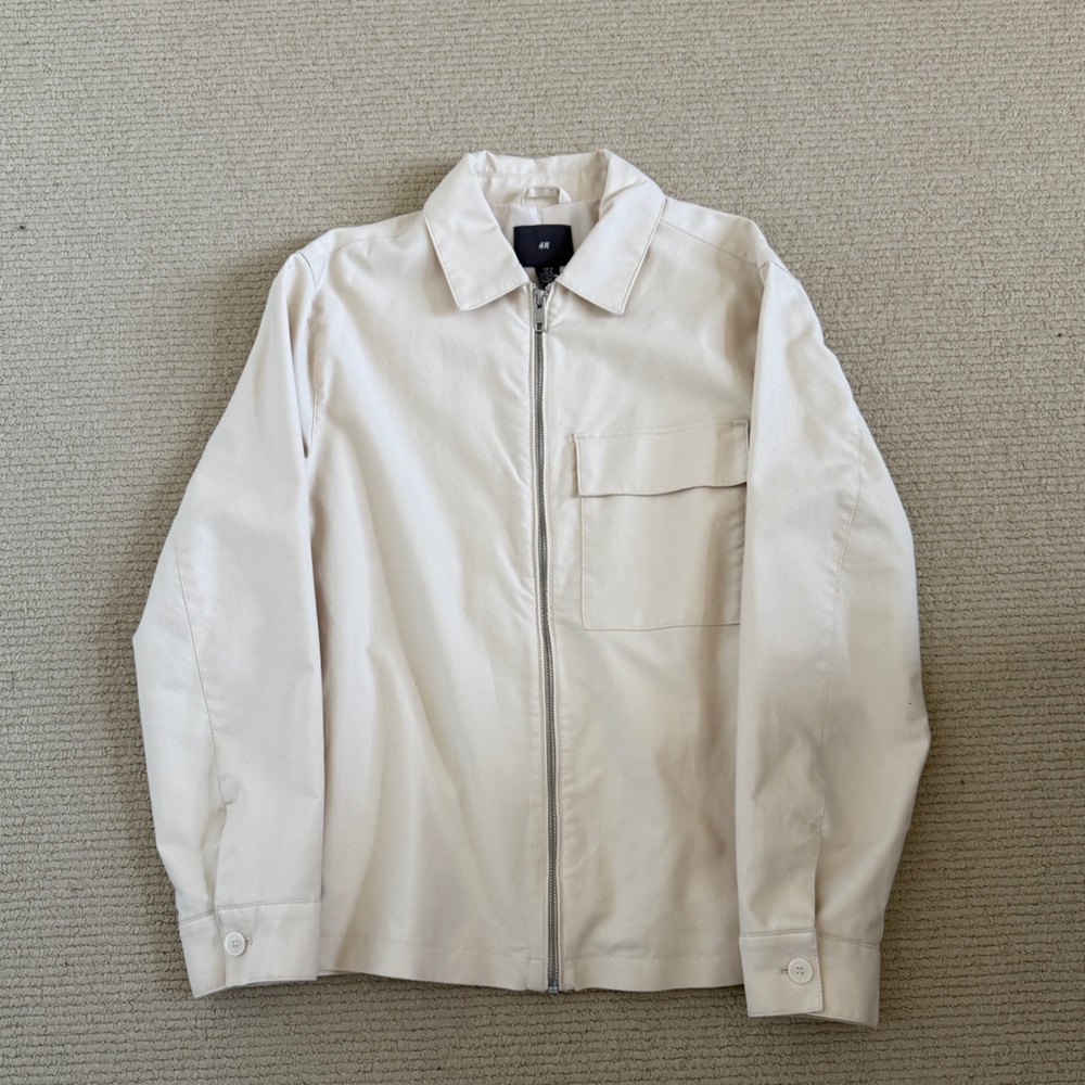 H&M Beige Zip-Up Jacket